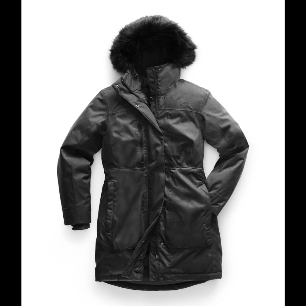 The North Face Women's Black Ski & Snow Jacket with Fur-Trim Hood